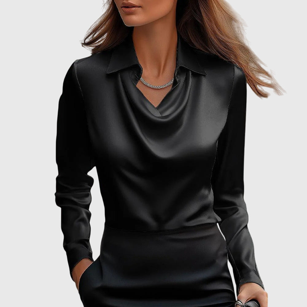 Brooklyn – Blusa Elegante Con Acabado Satinado