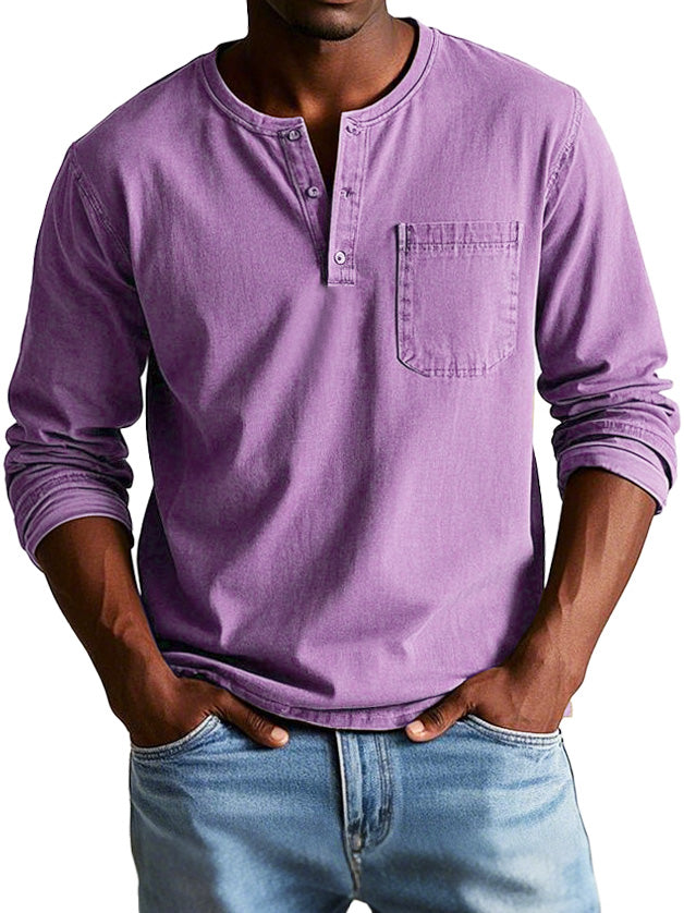 Thomas | Camisa Vintage De Manga Larga