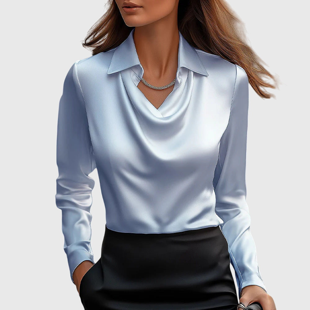 Brooklyn – Blusa Elegante Con Acabado Satinado