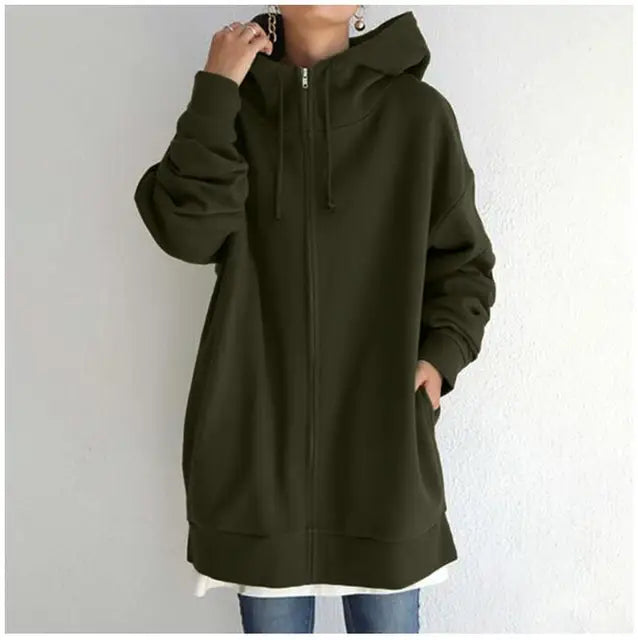 Abrigo Otoñal De Jersey Oversize