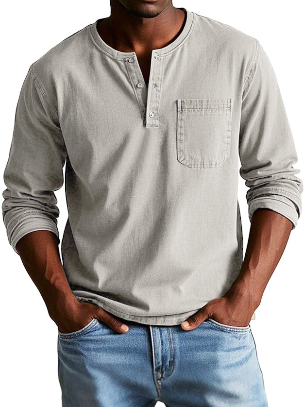 Thomas | Camisa Vintage De Manga Larga
