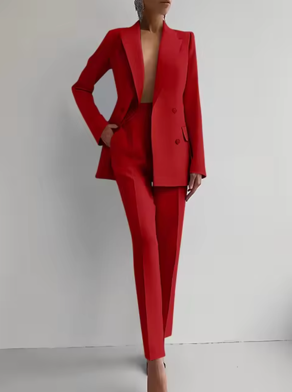 Mariza – Conjunto Blazer y Pantalón De Pinzas