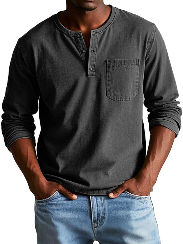 Thomas | Camisa Vintage De Manga Larga