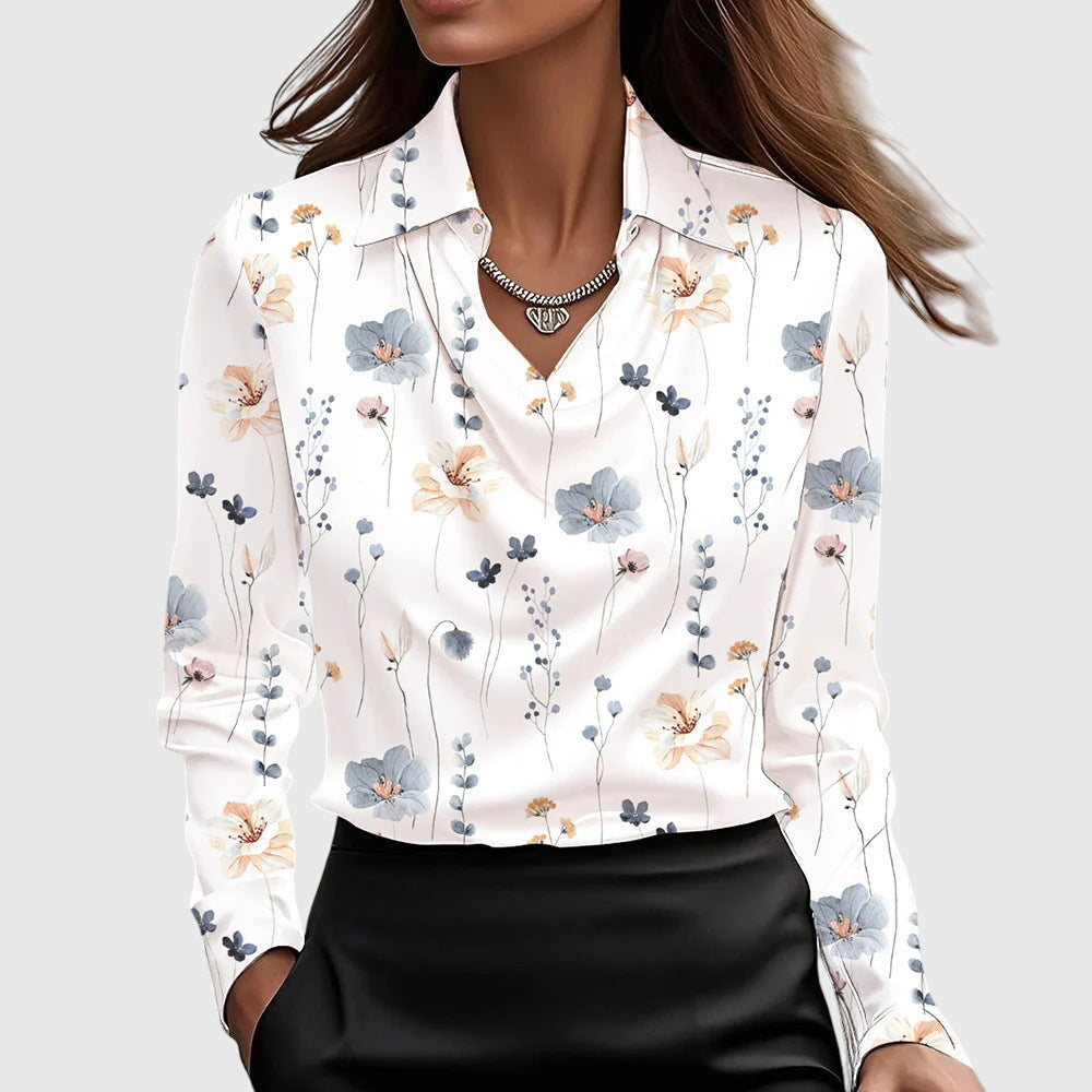 Brooklyn – Blusa Elegante Con Acabado Satinado