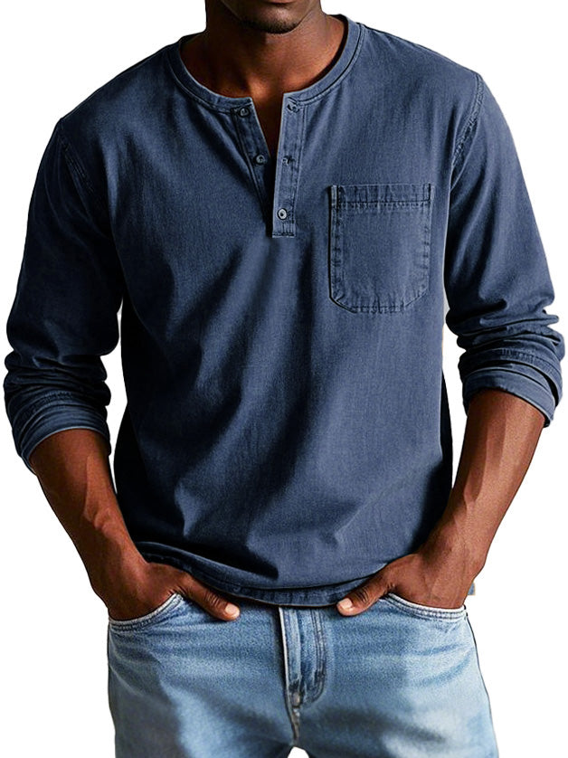 Thomas | Camisa Vintage De Manga Larga