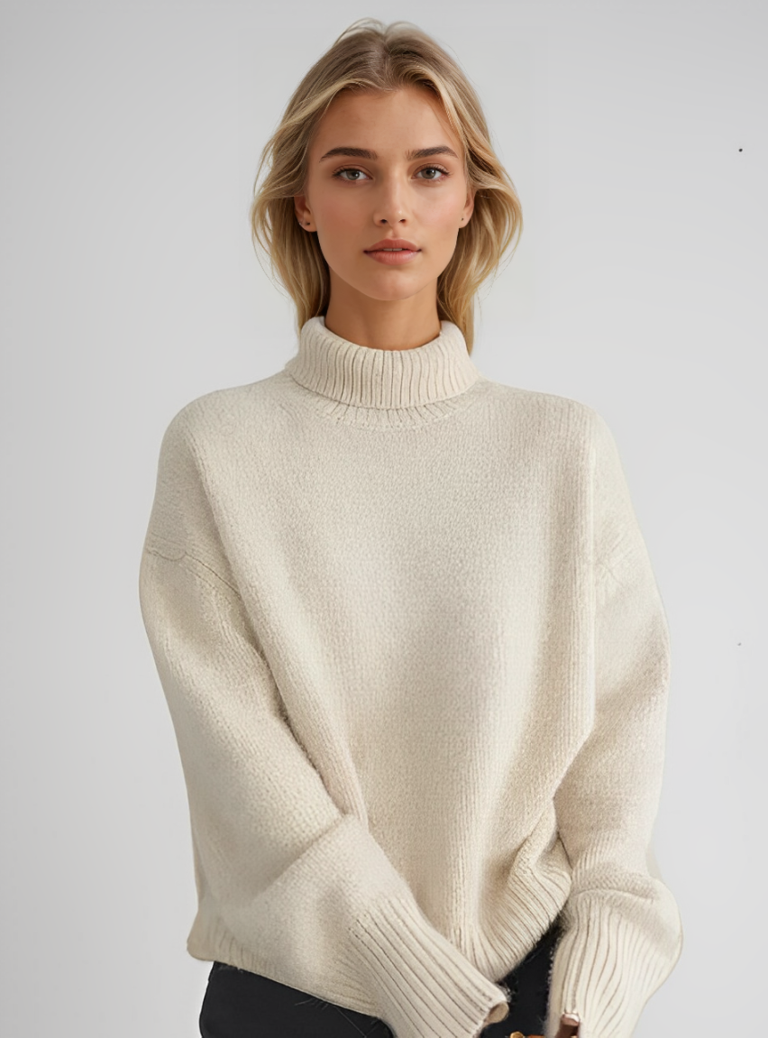 Lin - Jersey De Cuello Alto De Cachemira
