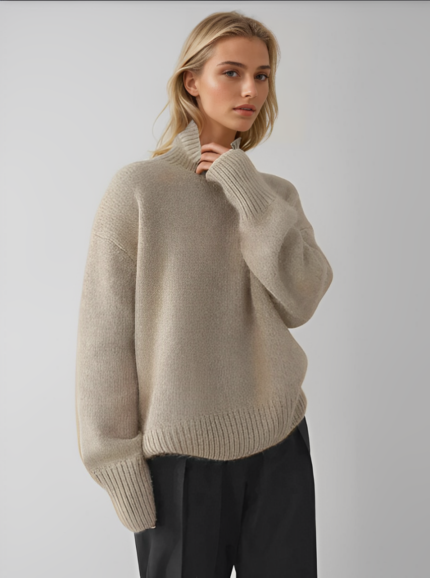 Lin - Jersey De Cuello Alto De Cachemira
