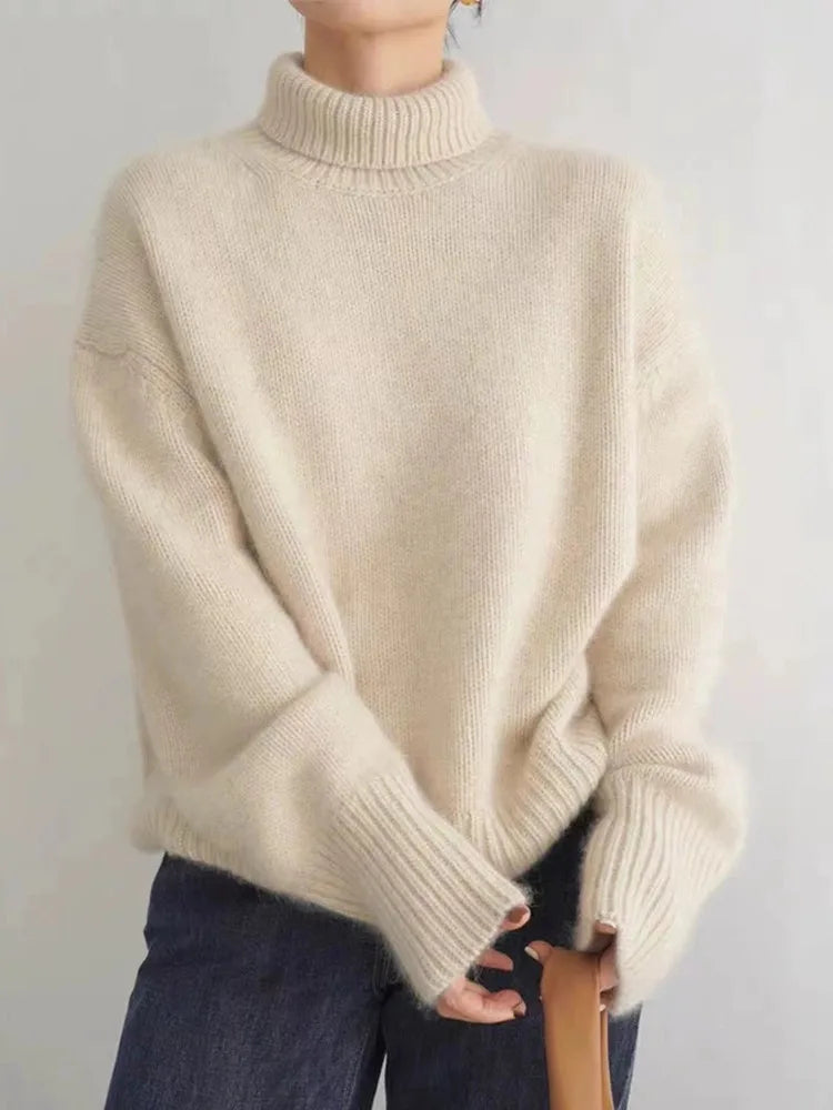 Lin - Jersey De Cuello Alto De Cachemira