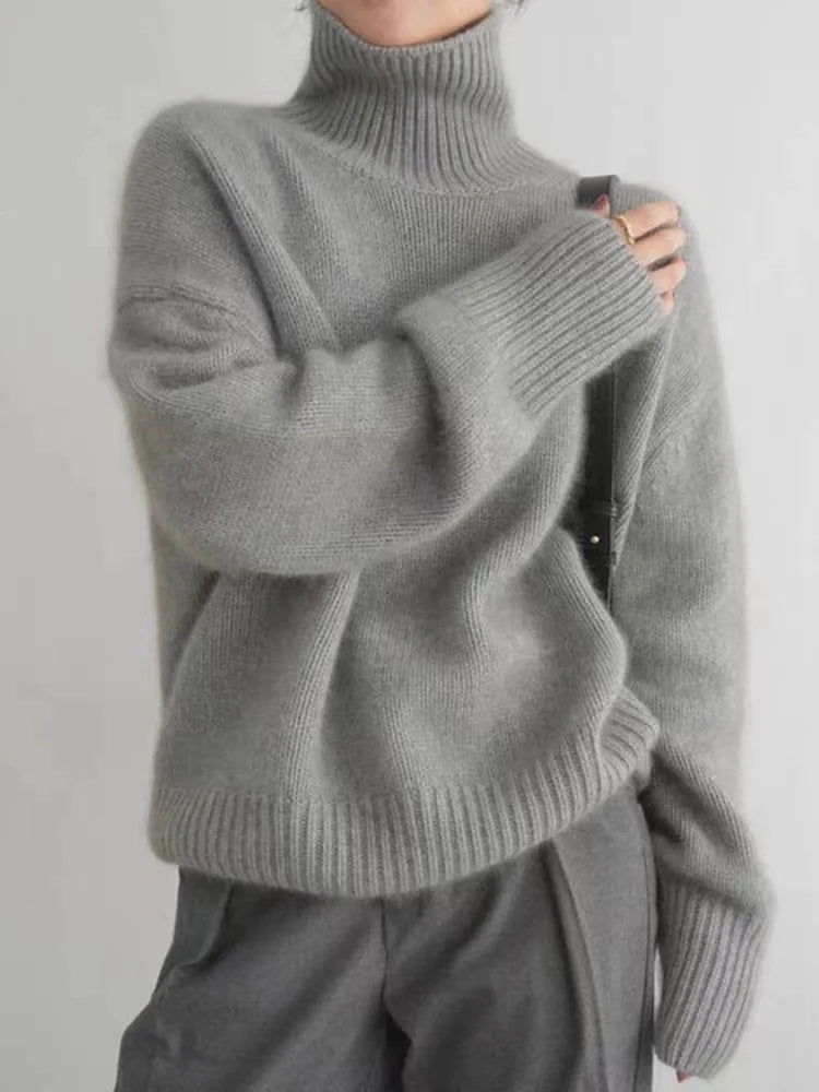 Lin - Jersey De Cuello Alto De Cachemira