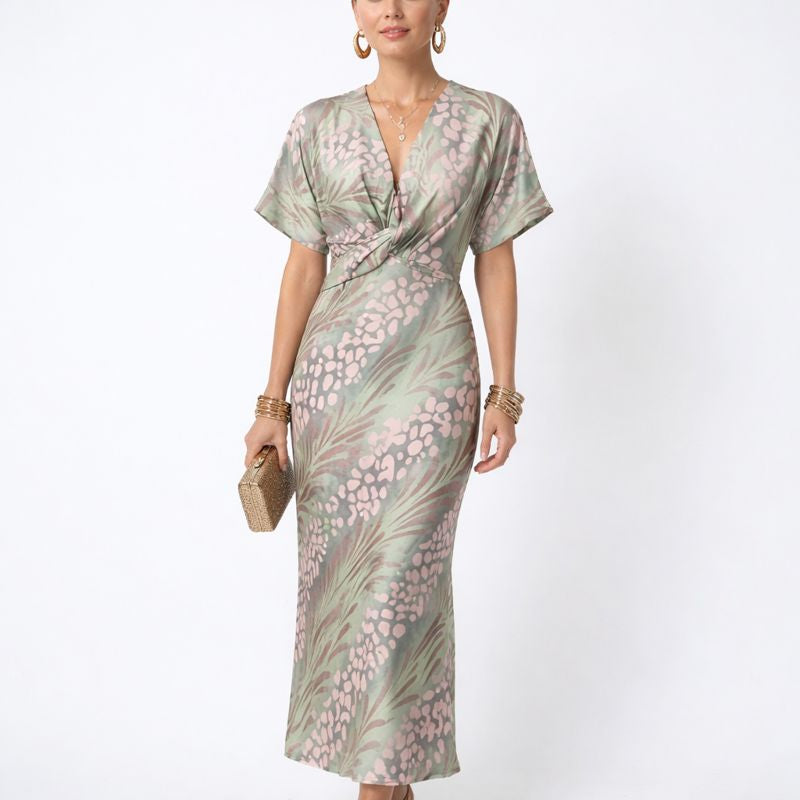 Deborah | Vestido Midi Elegante Con Escote En V