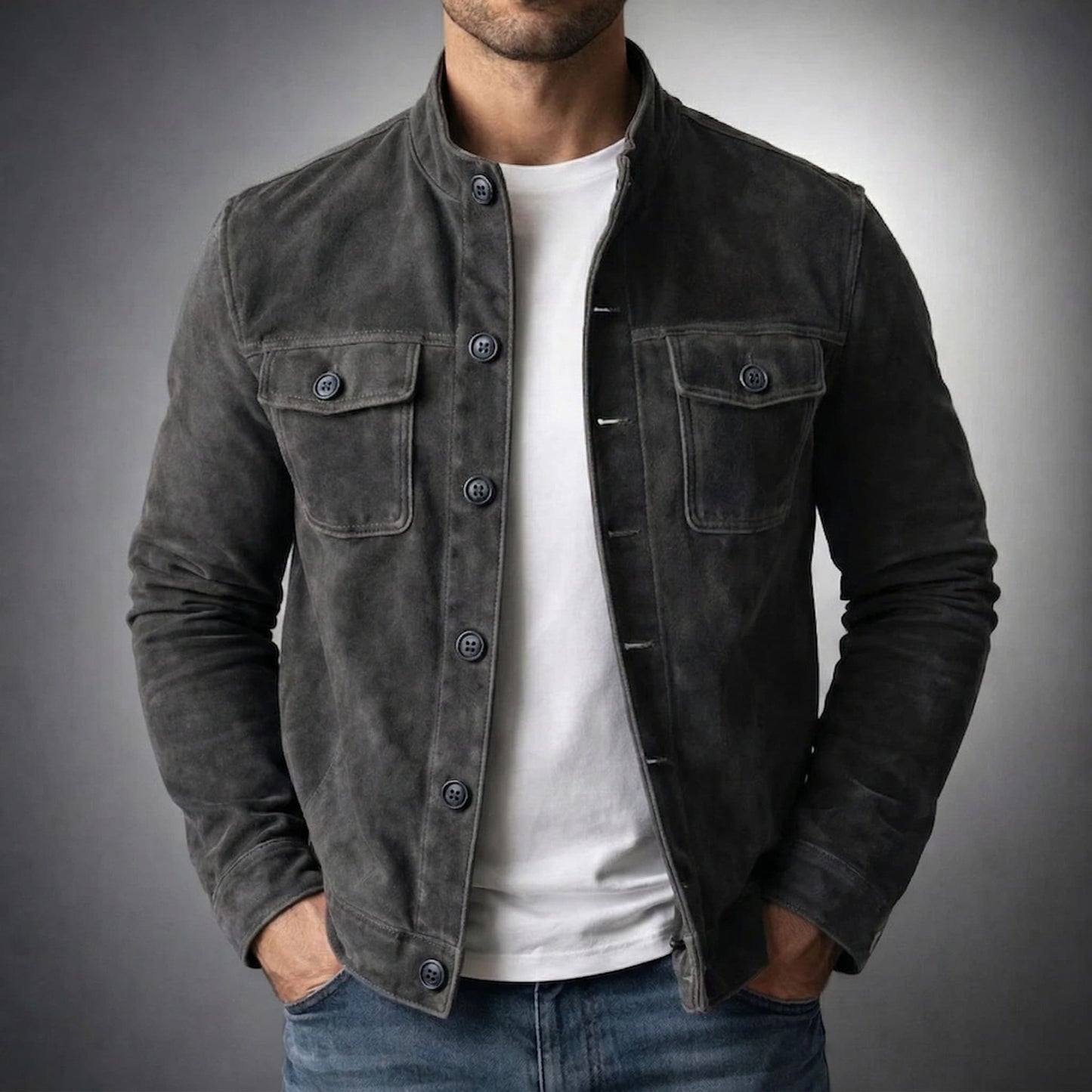 Varek │Chaqueta De Botones Para Hombres