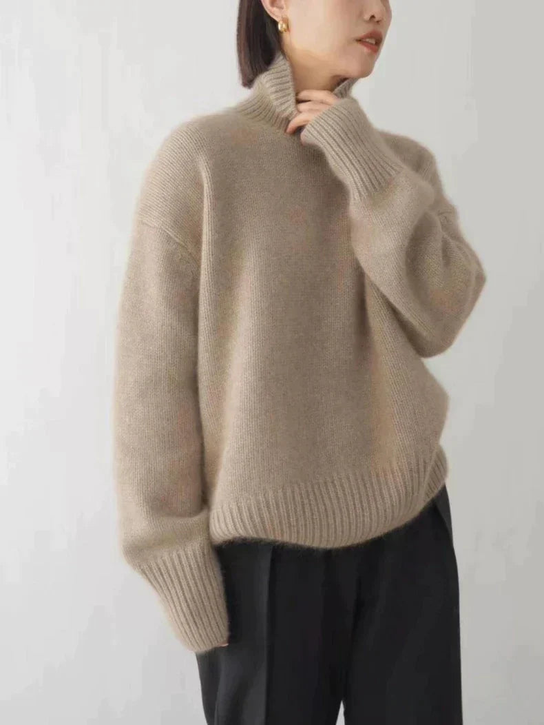 Lin - Jersey De Cuello Alto De Cachemira