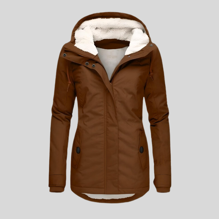 Ella - Chaqueta Cálida De Invierno De Sherpa Para Mujer