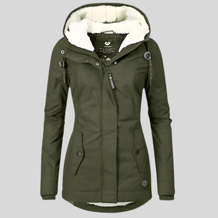 Ella - Chaqueta Cálida De Invierno De Sherpa Para Mujer