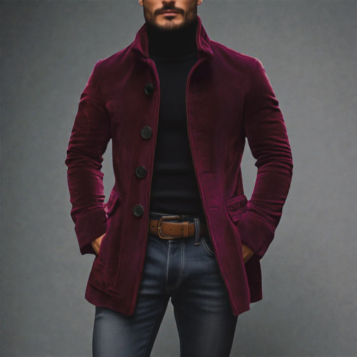 Davide | Chaqueta Velur Corduroy Para Hombre