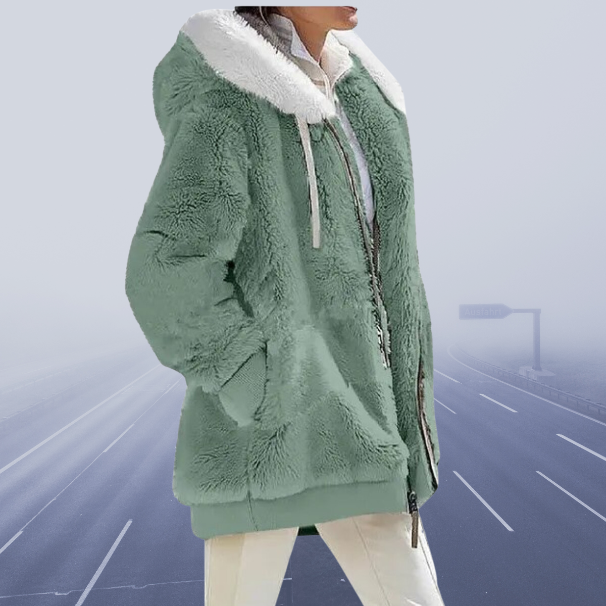 Alessandra - Chaqueta Con Capucha De Forro Polar