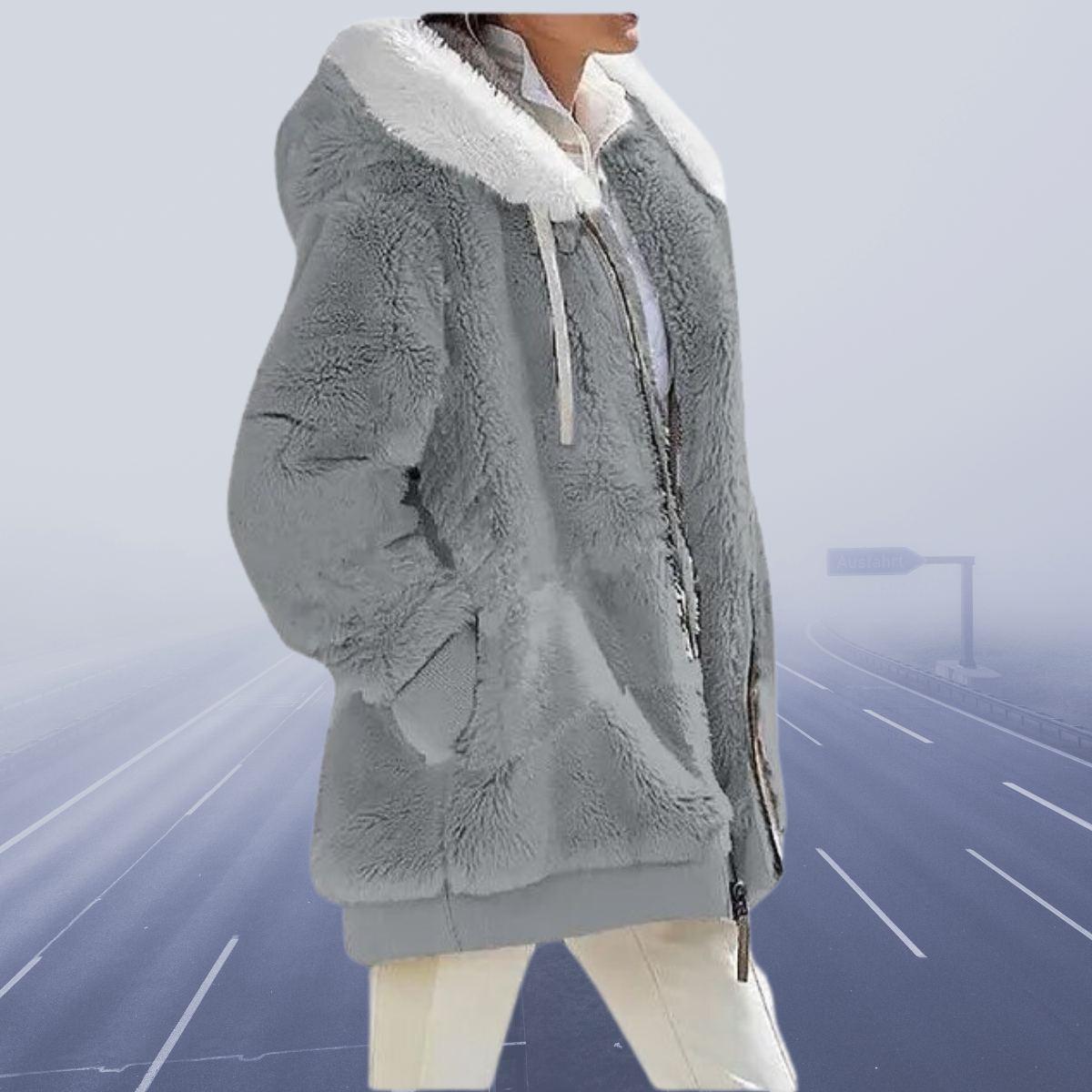 Alessandra - Chaqueta Con Capucha De Forro Polar