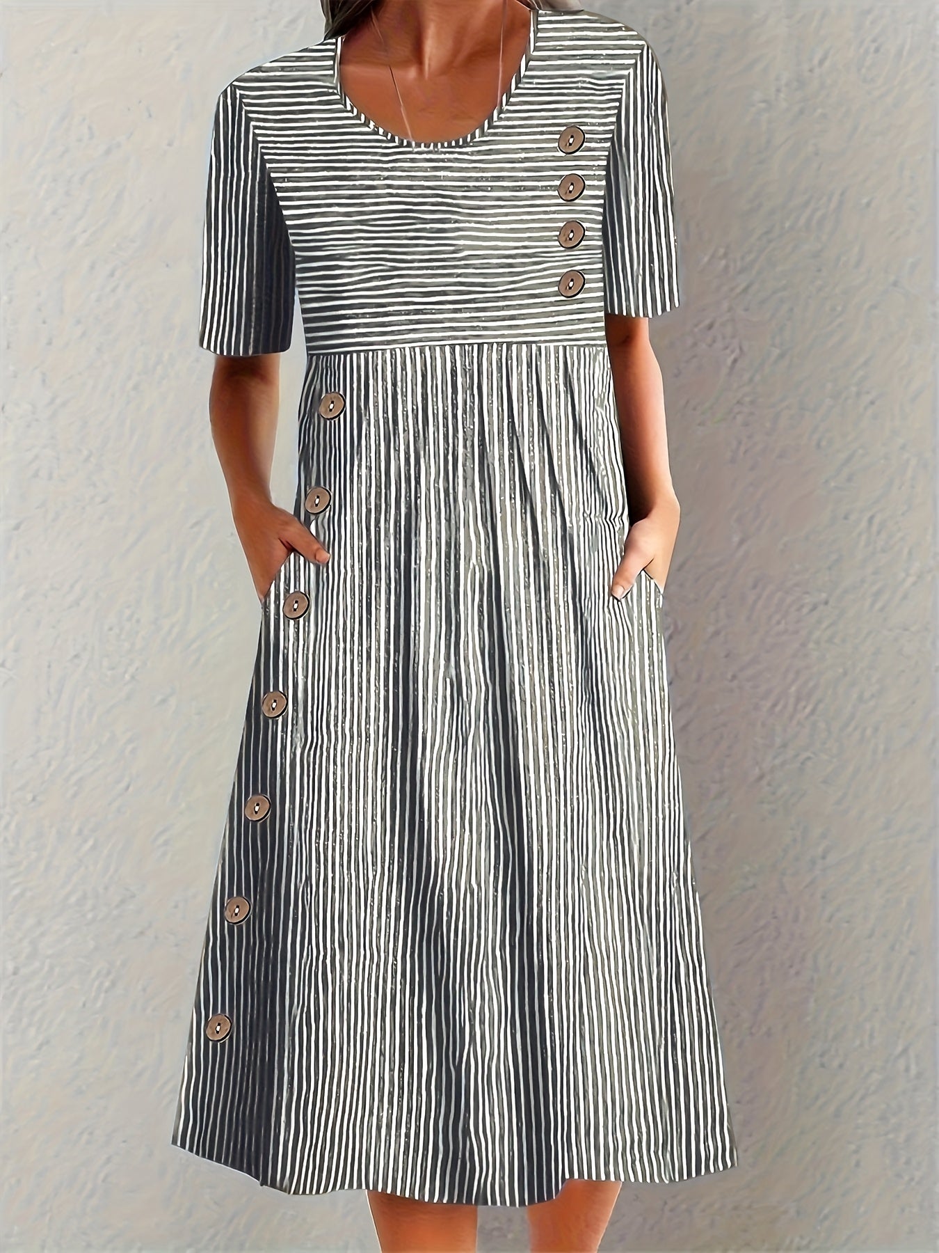 Camila | Vestido De Verano A Rayas
