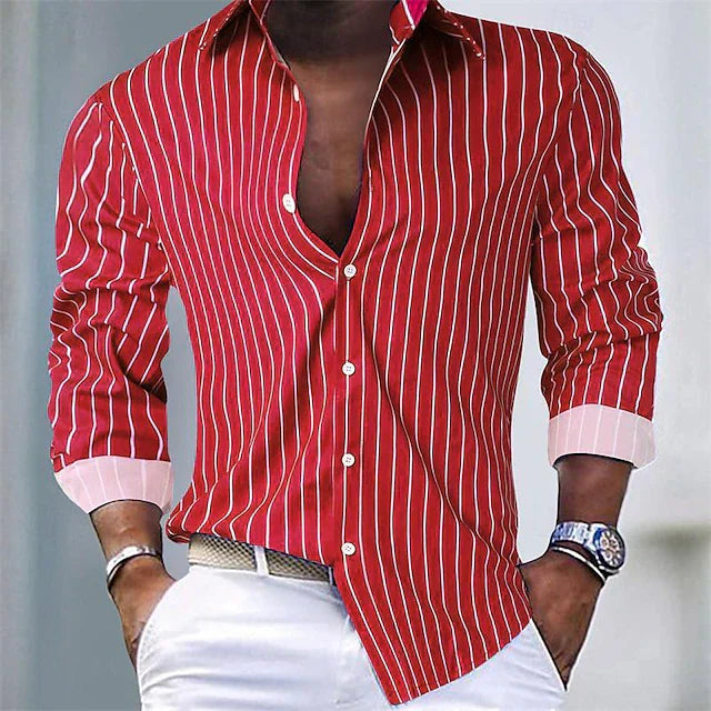 Philippe - Camisa De Seda a Rayas
