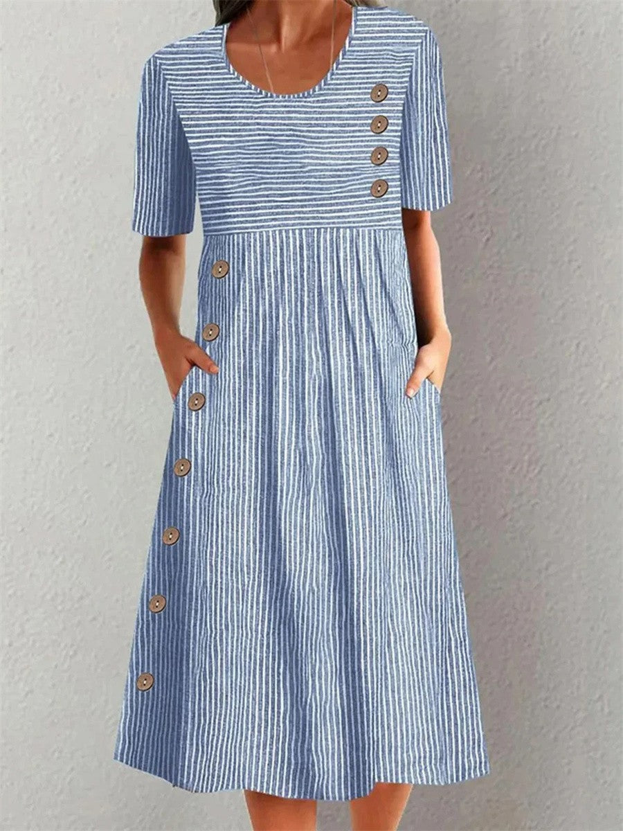 Camila | Vestido De Verano A Rayas