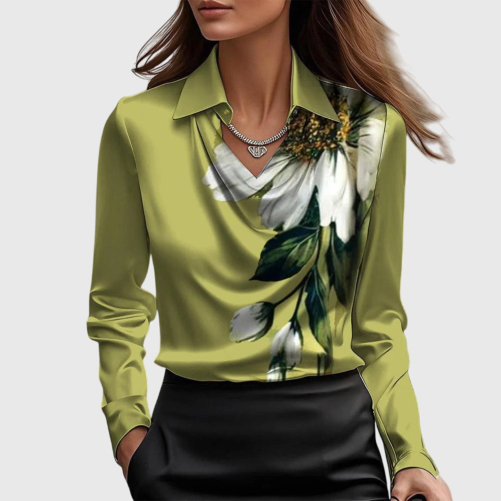 Brooklyn – Blusa Elegante Con Acabado Satinado