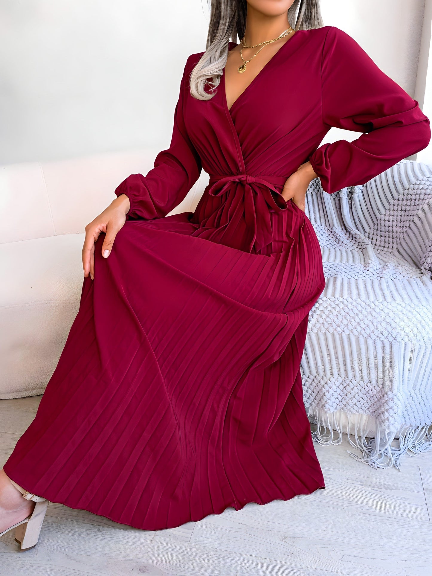 Ève - Elegante Vestido Plisado