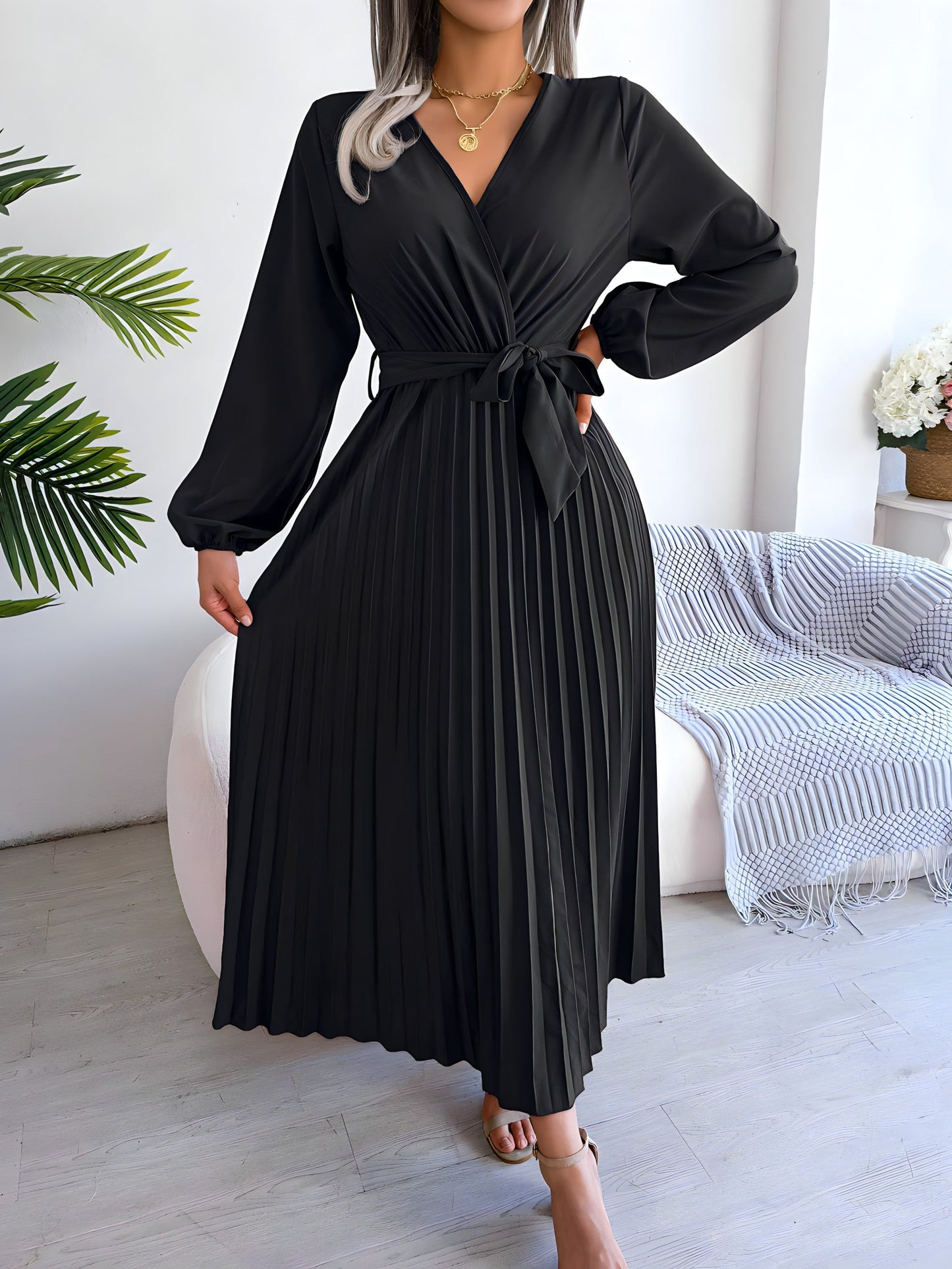 Ève - Elegante Vestido Plisado
