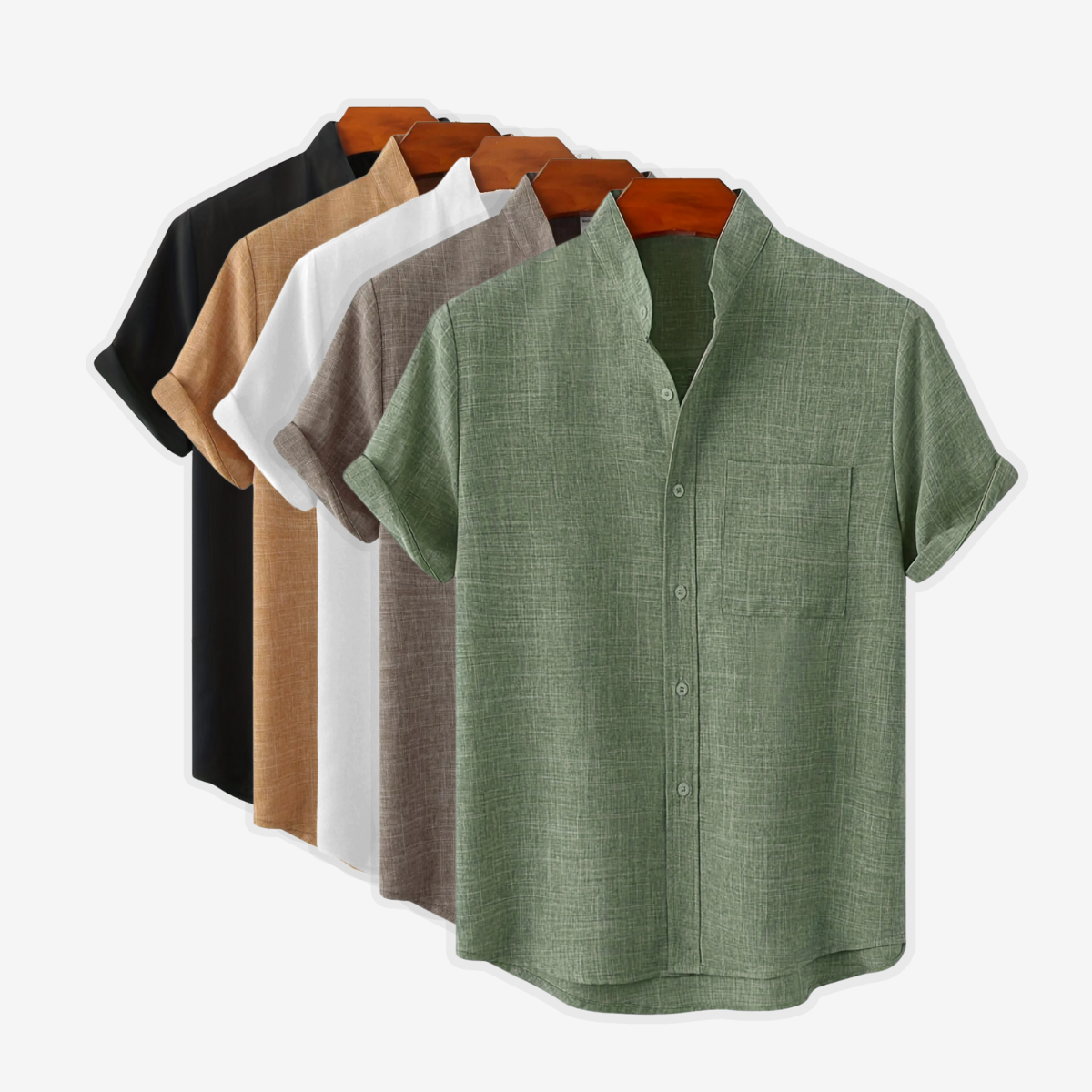 Damer | Camisa De Hombre De Algodón y Lino