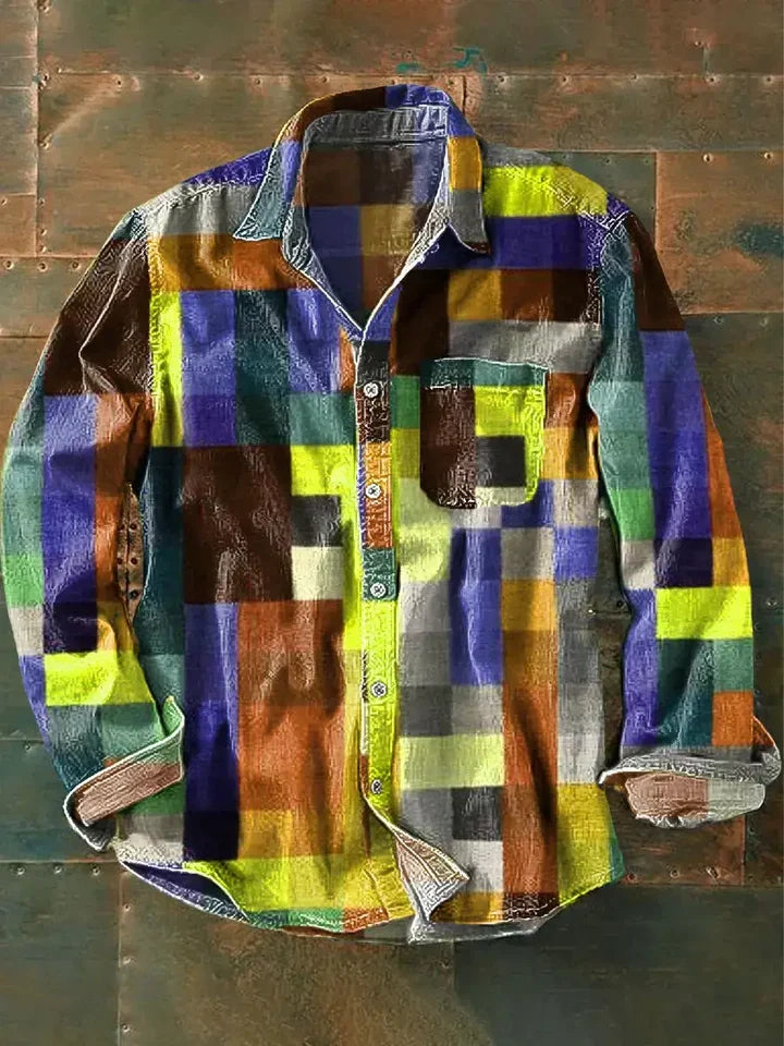 Spencer - Camisa Unisex a Cuadros de Colores