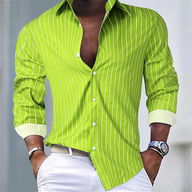 Philippe - Camisa De Seda a Rayas