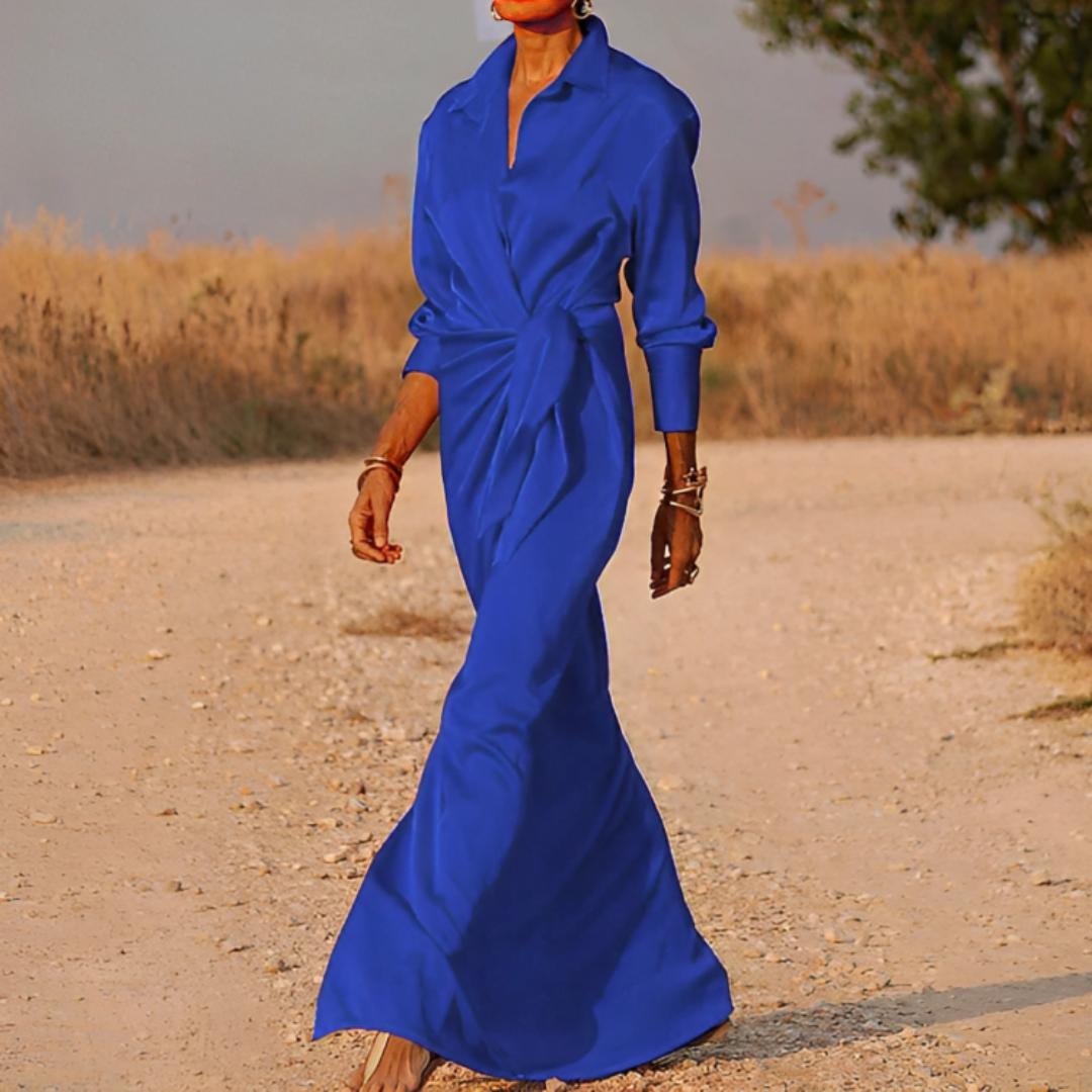 Xènia - Vestido De Fiesta Para Mujer Con Lazo
