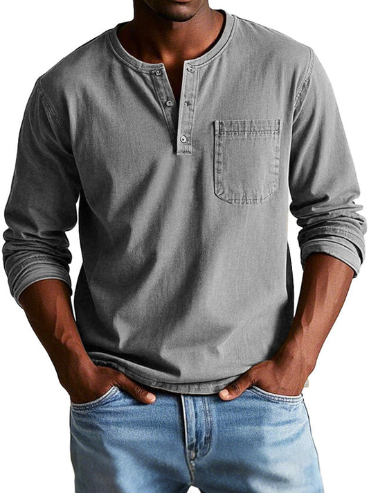Thomas | Camisa Vintage De Manga Larga