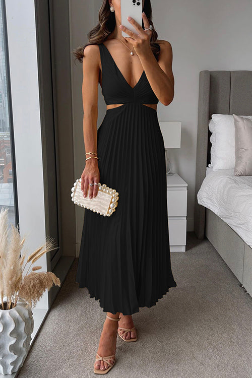 Claire | Vestido Midi Plisado