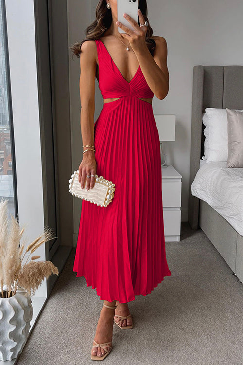 Claire | Vestido Midi Plisado