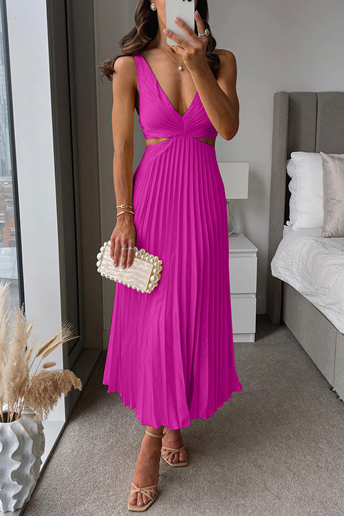 Claire | Vestido Midi Plisado