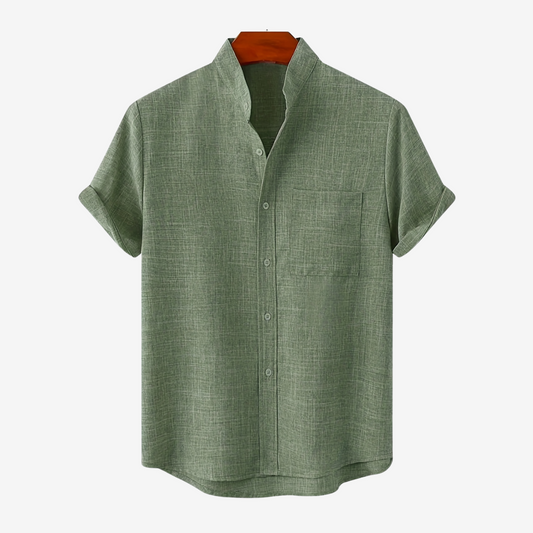 Damer | Camisa De Hombre De Algodón y Lino