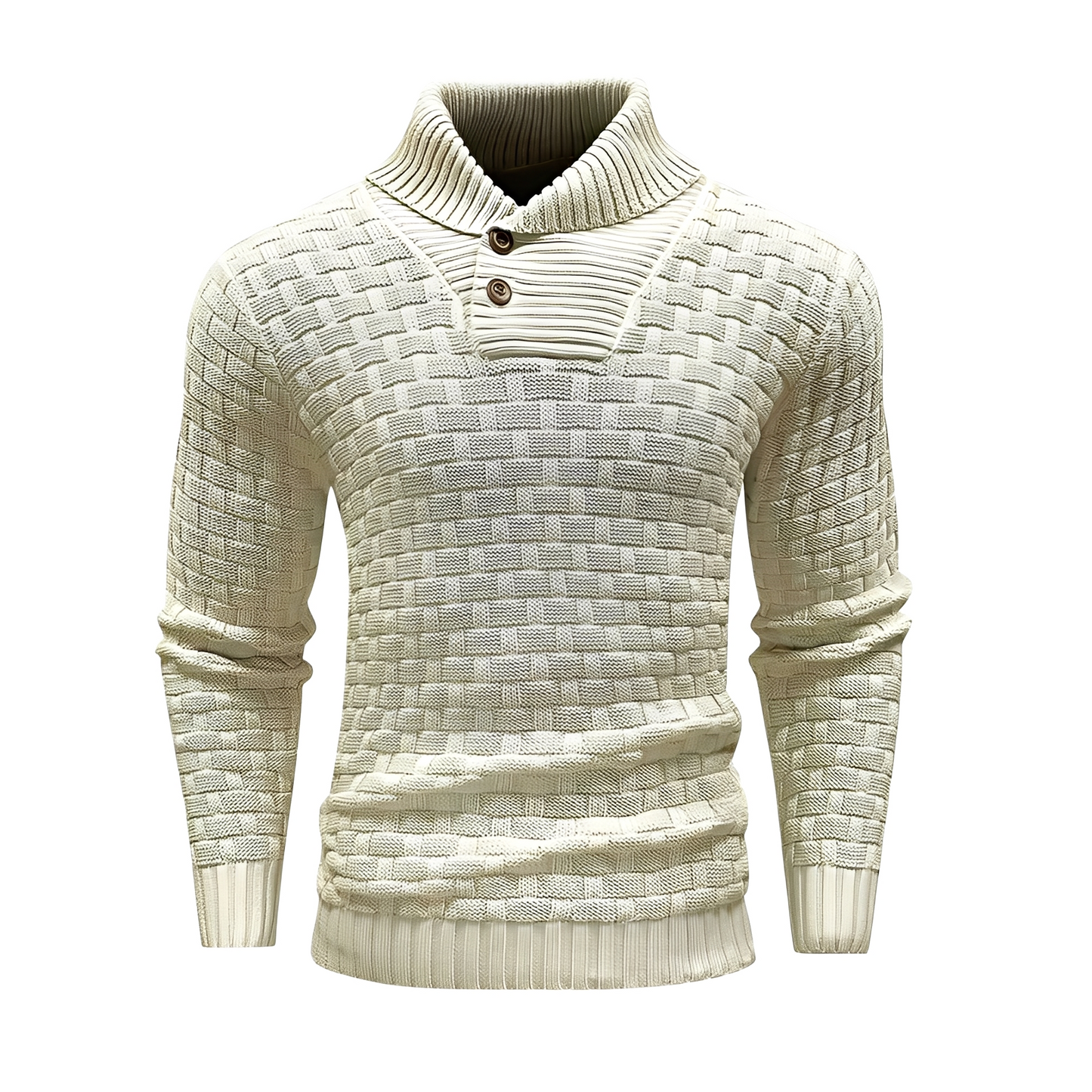 Weldon - Elegante Jersey De Cuello Alto Para Hombres