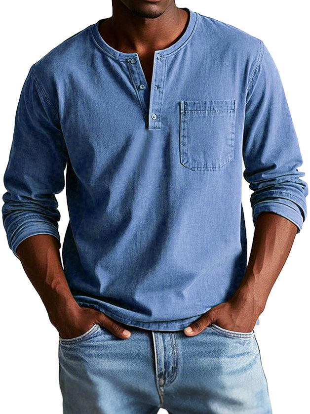 Thomas | Camisa Vintage De Manga Larga
