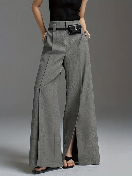 Aaliyah – Pantalón Elegante Con Cintura Alta Y Perneras Anchas