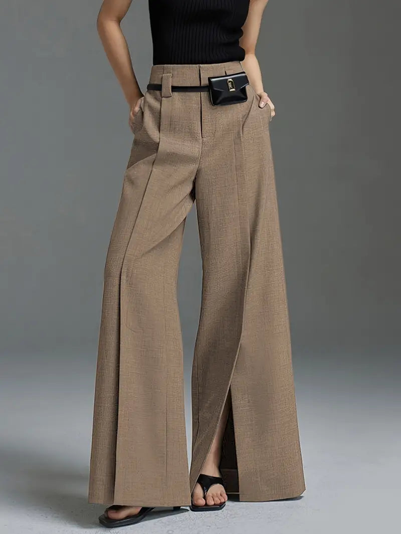 Aaliyah – Pantalón Elegante Con Cintura Alta Y Perneras Anchas