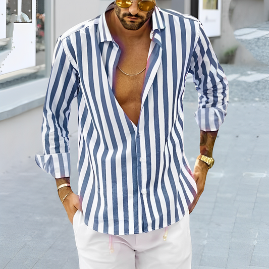 Martin - Camisa De Rayas Para Hombre