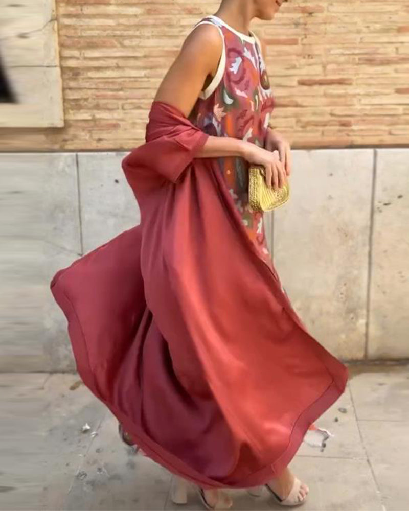 Bella | Conjunto De Dos Piezas Estampado Estilo Urbano