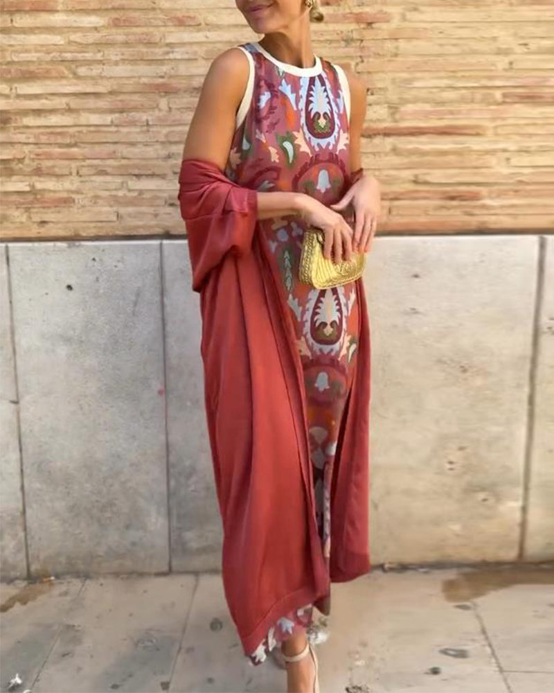 Bella | Conjunto De Dos Piezas Estampado Estilo Urbano
