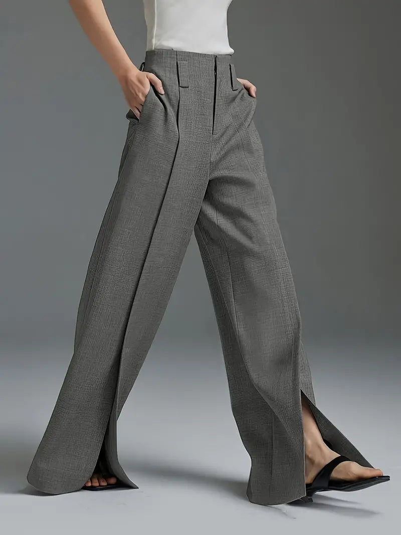 Aaliyah – Pantalón Elegante Con Cintura Alta Y Perneras Anchas