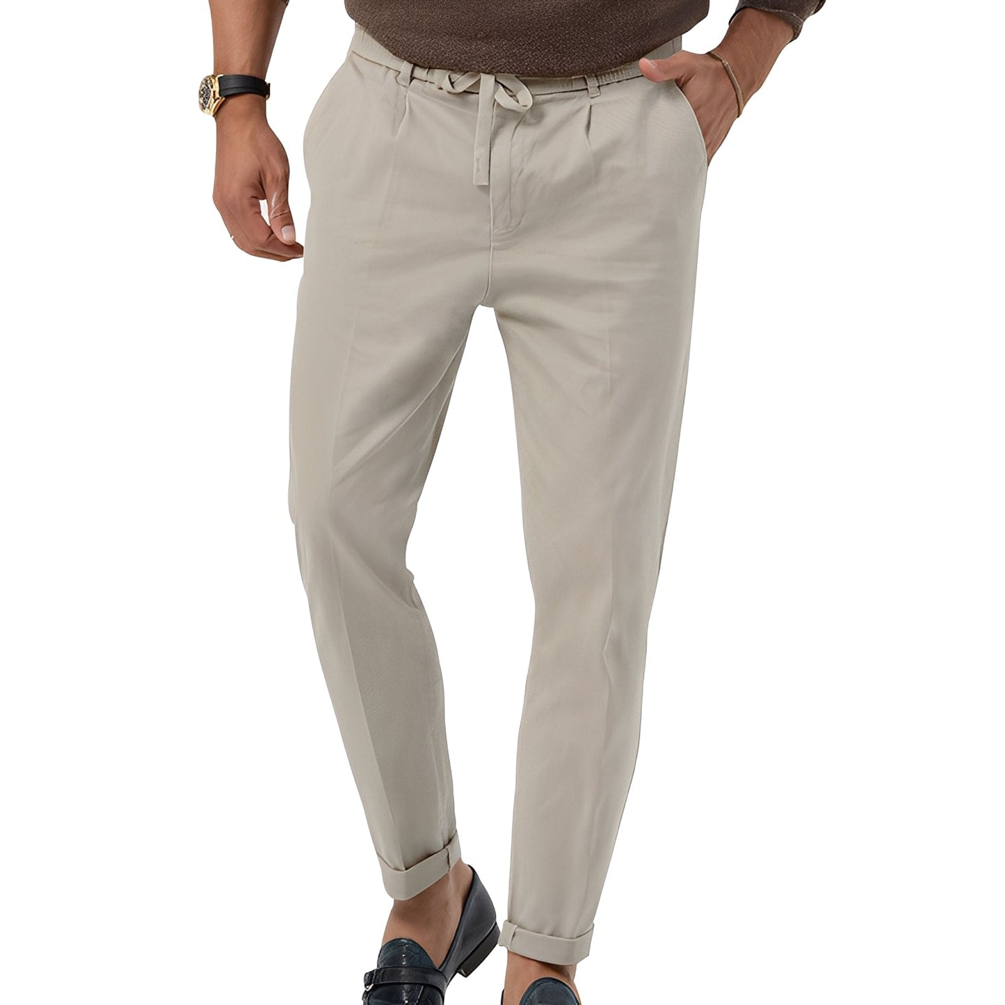 Karson - Pantalón De Traje Formal Recto Para Hombres