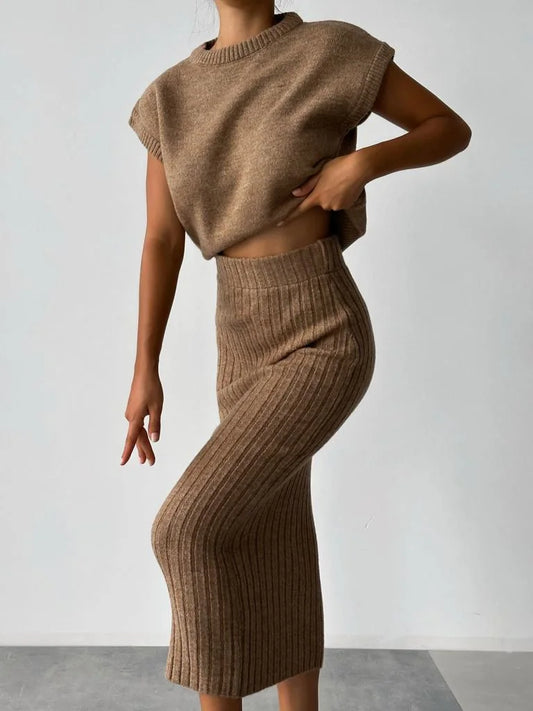 Claire | Elegante y Suave Conjunto De Dos Piezas