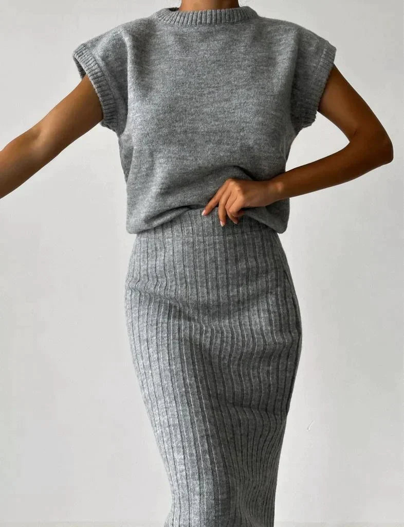 Claire | Elegante y Suave Conjunto De Dos Piezas
