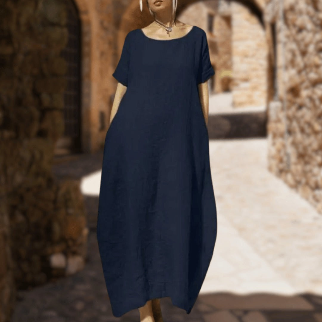 Kea | Vestido Maxi Con Corte Holgado