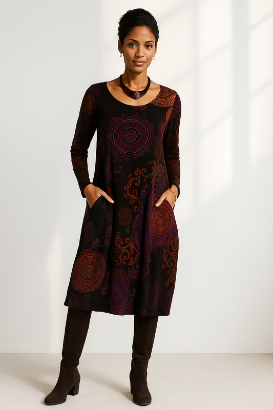 Sienna | Vestido Midi Bohemio Fluido