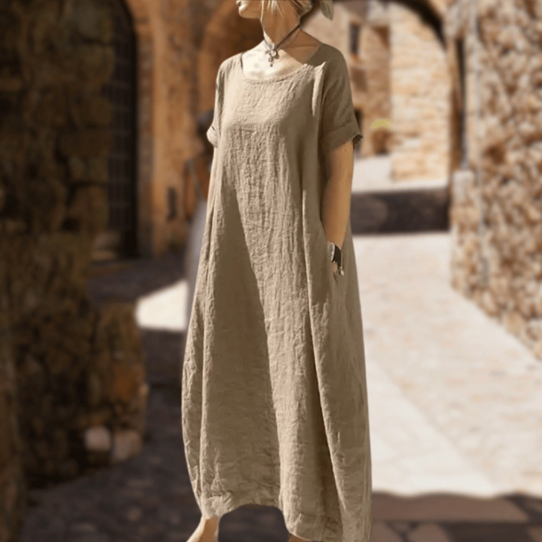 Kea | Vestido Maxi Con Corte Holgado